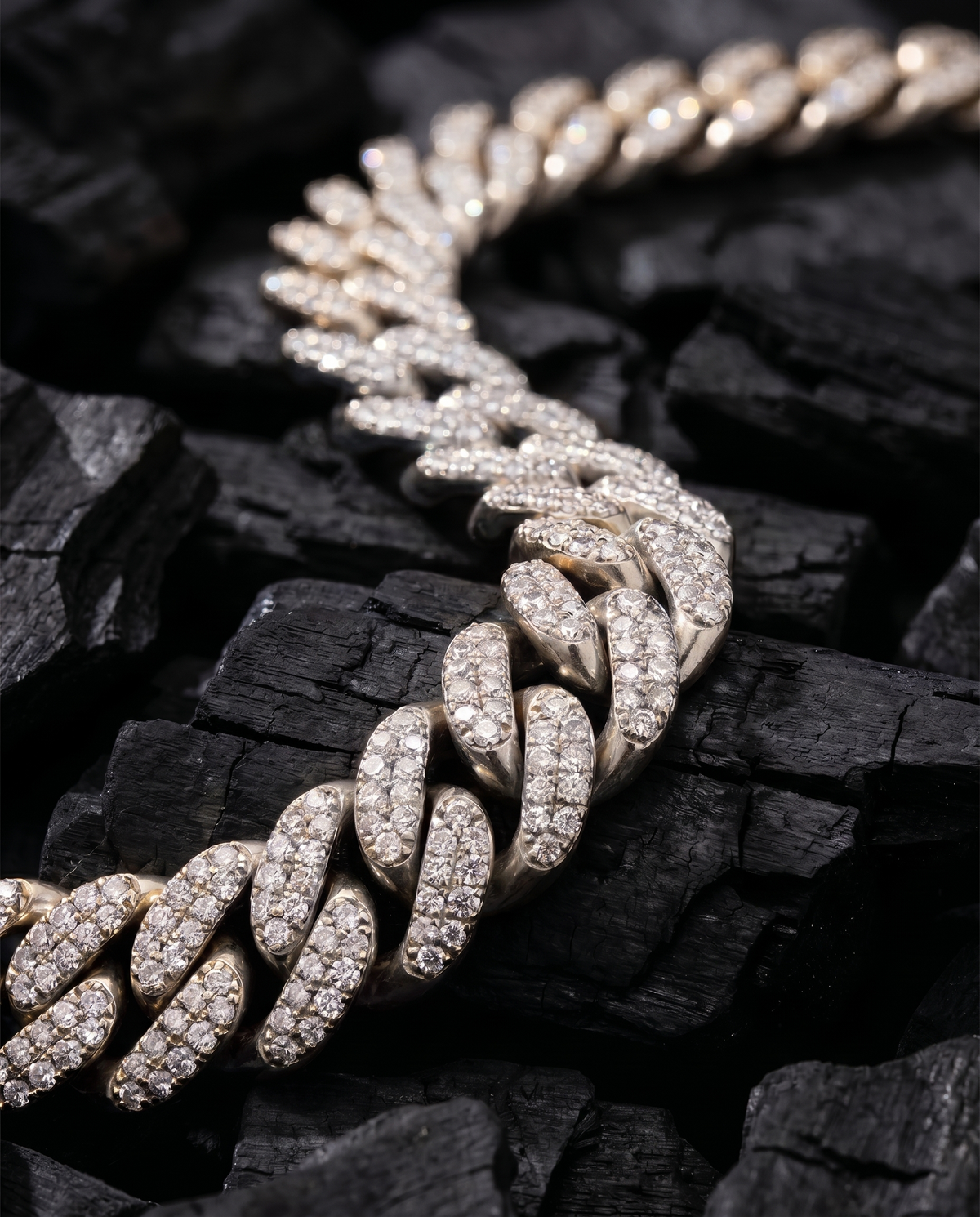 Diamond Pavé Cuban Chain | 12mm
