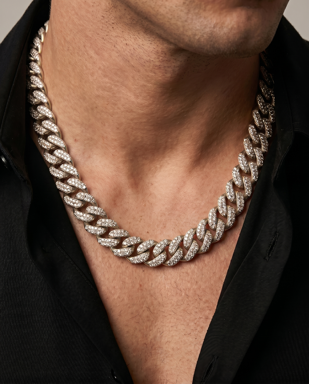 Diamond Pavé Cuban Chain | 12mm