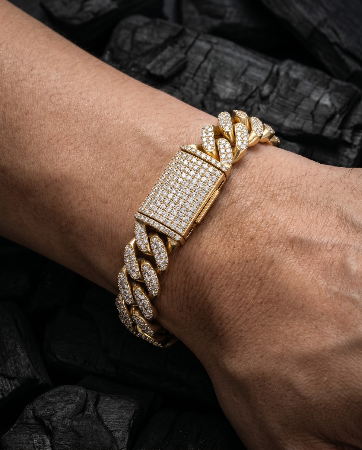 Diamond Pavé Cuban Bracelet | 12mm