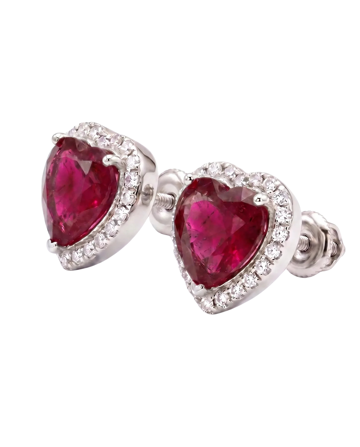 Heart Halo Studs