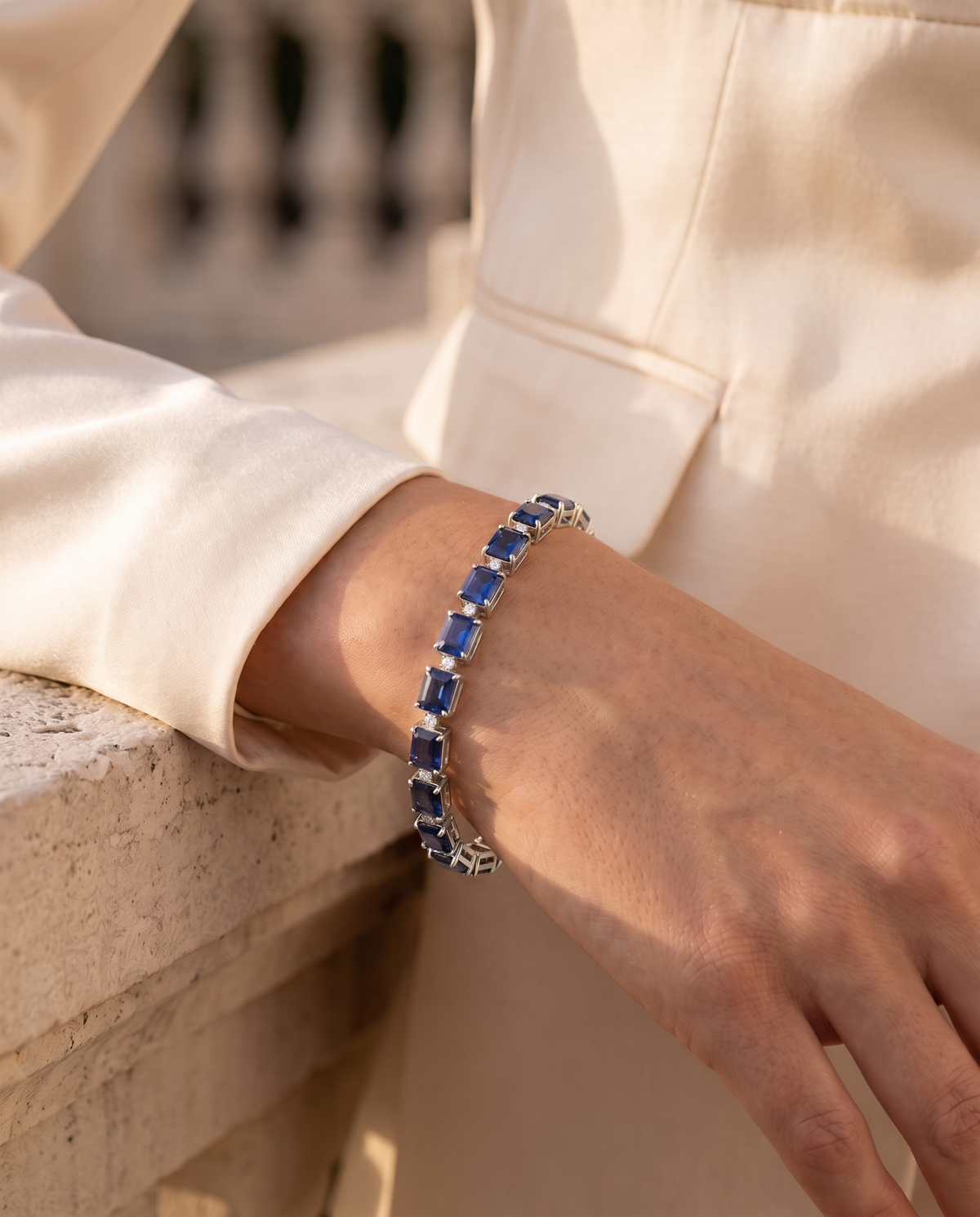 Gemstone Diamond Bracelet | 3mm