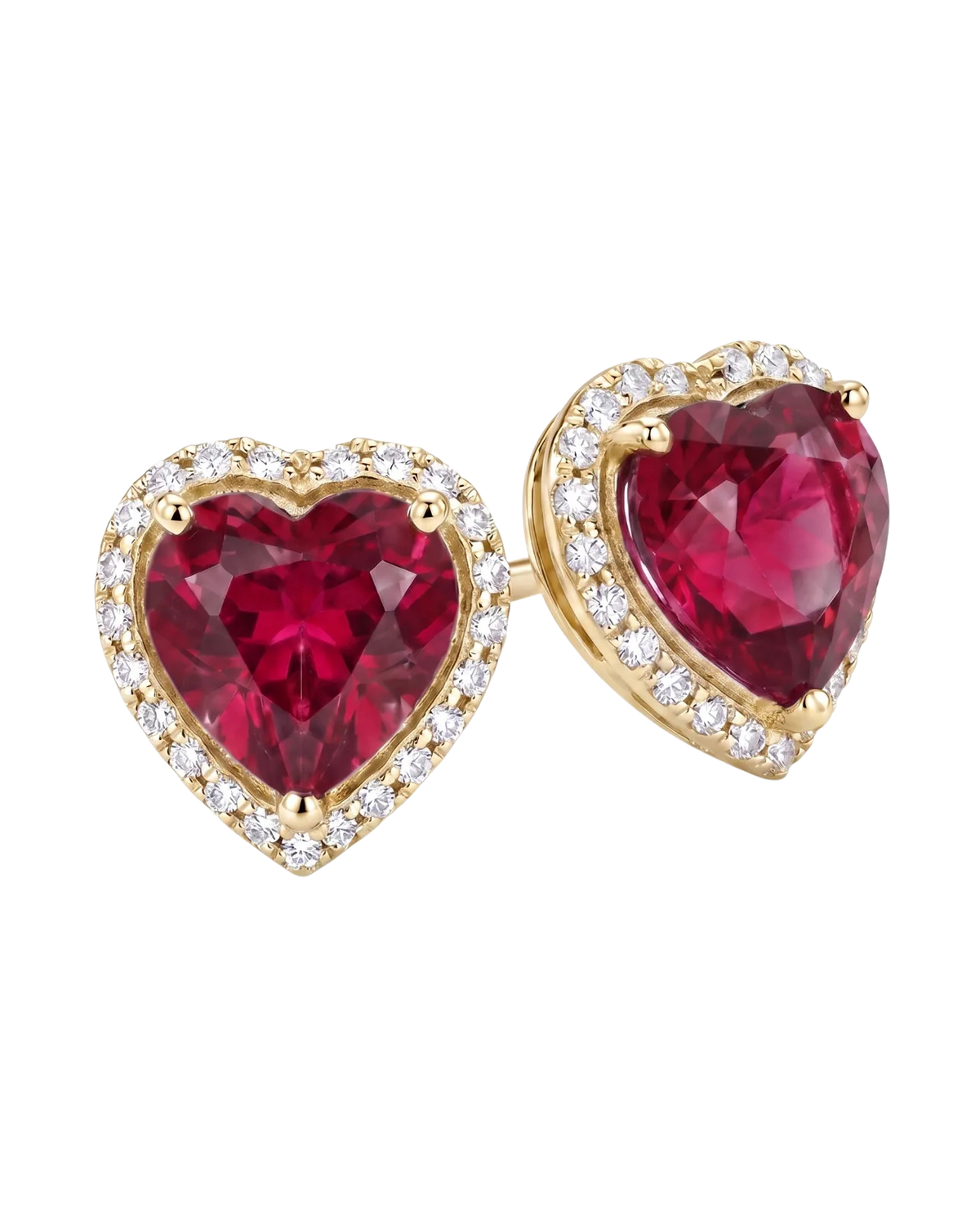 Heart Halo Studs