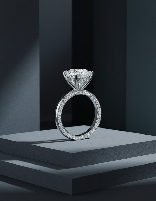 The Célia Pavé | Round Cut