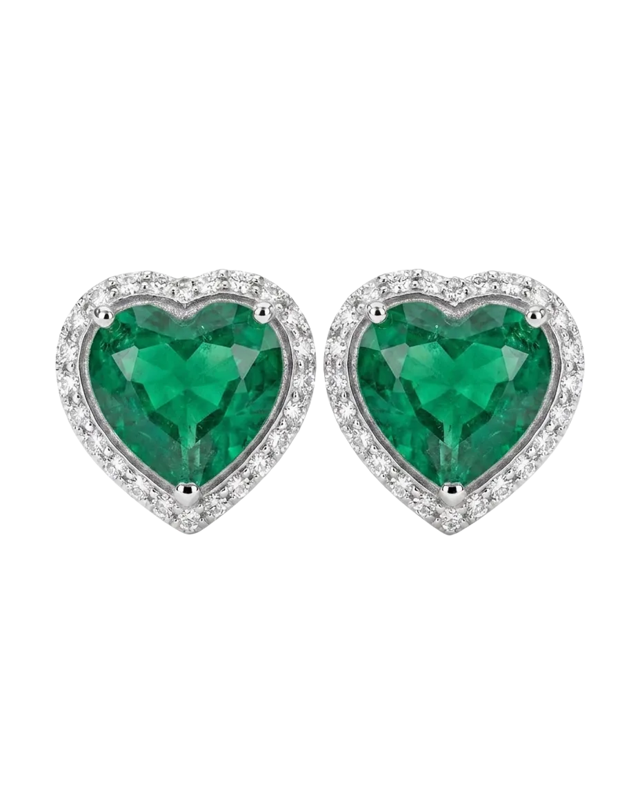 Heart Halo Studs