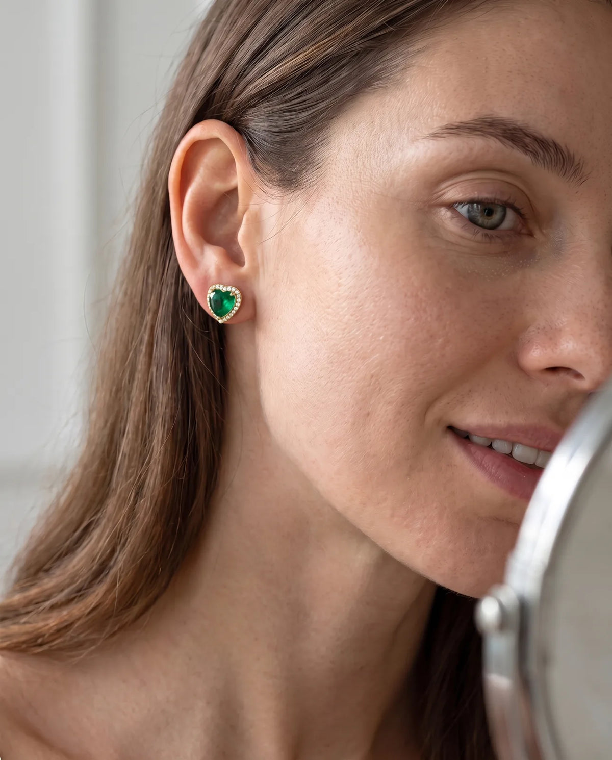 Heart Halo Studs