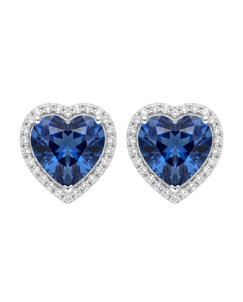 Heart Halo Studs