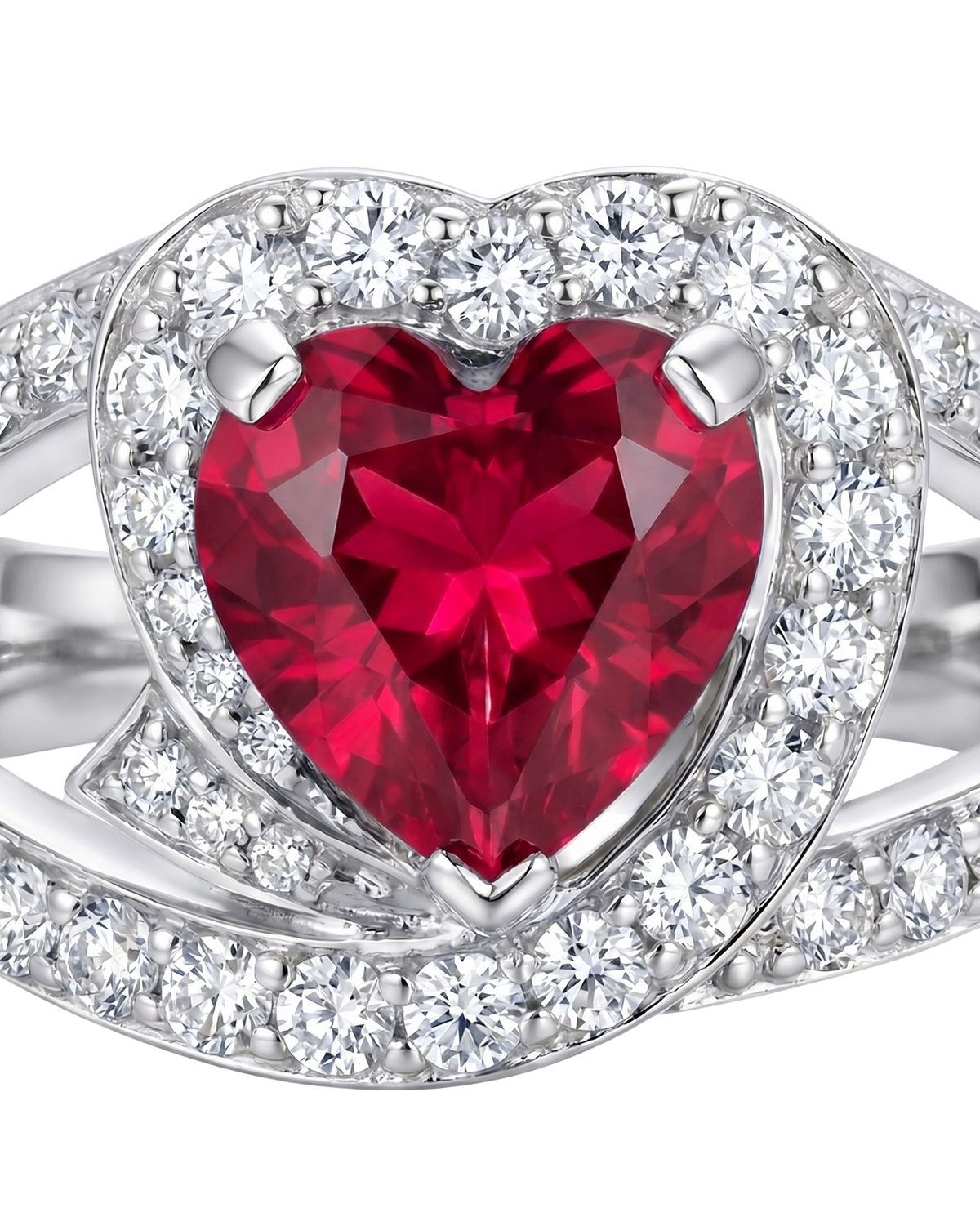 Heart Sapphire Ring