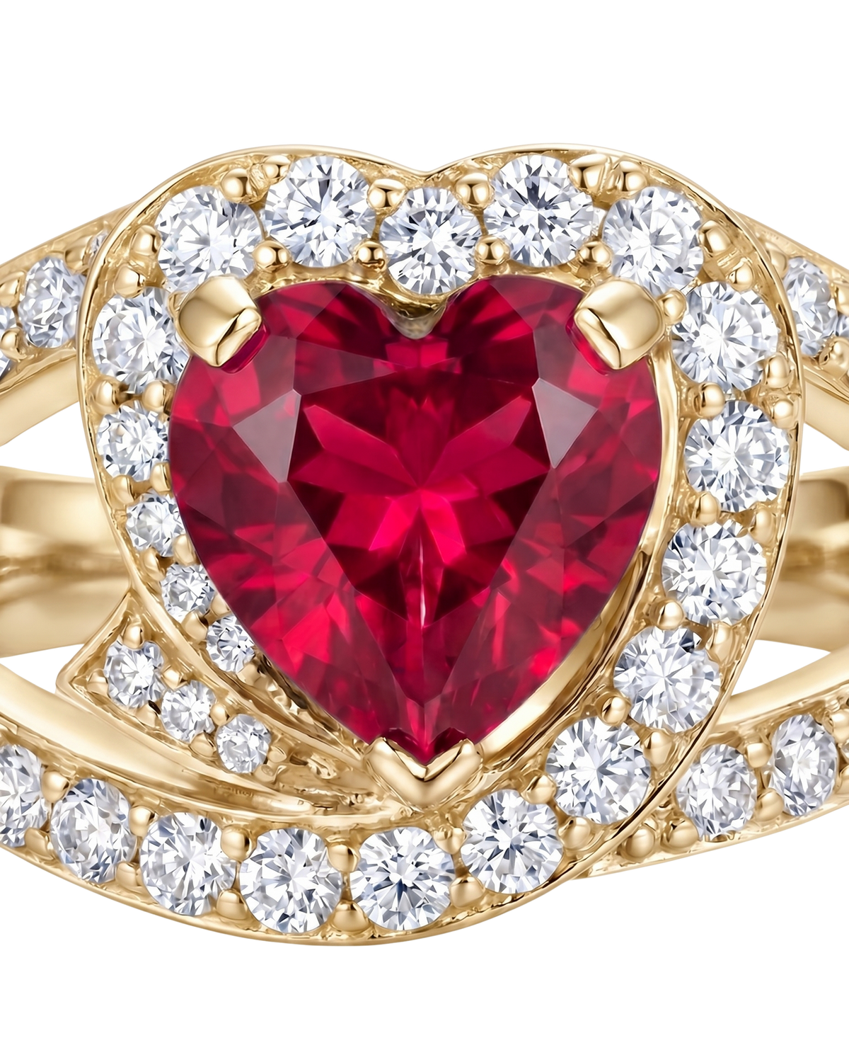 Heart Sapphire Ring