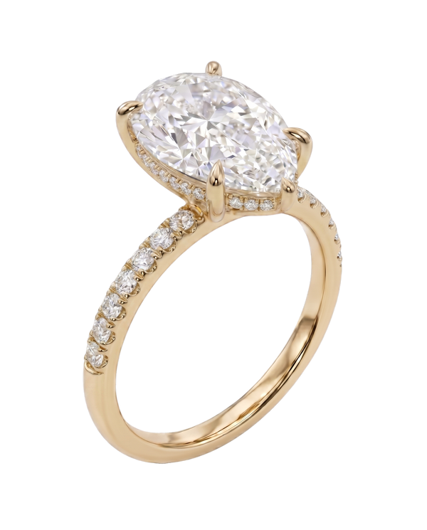 The Lina Signature | Pear Cut | 14K Yellow Gold