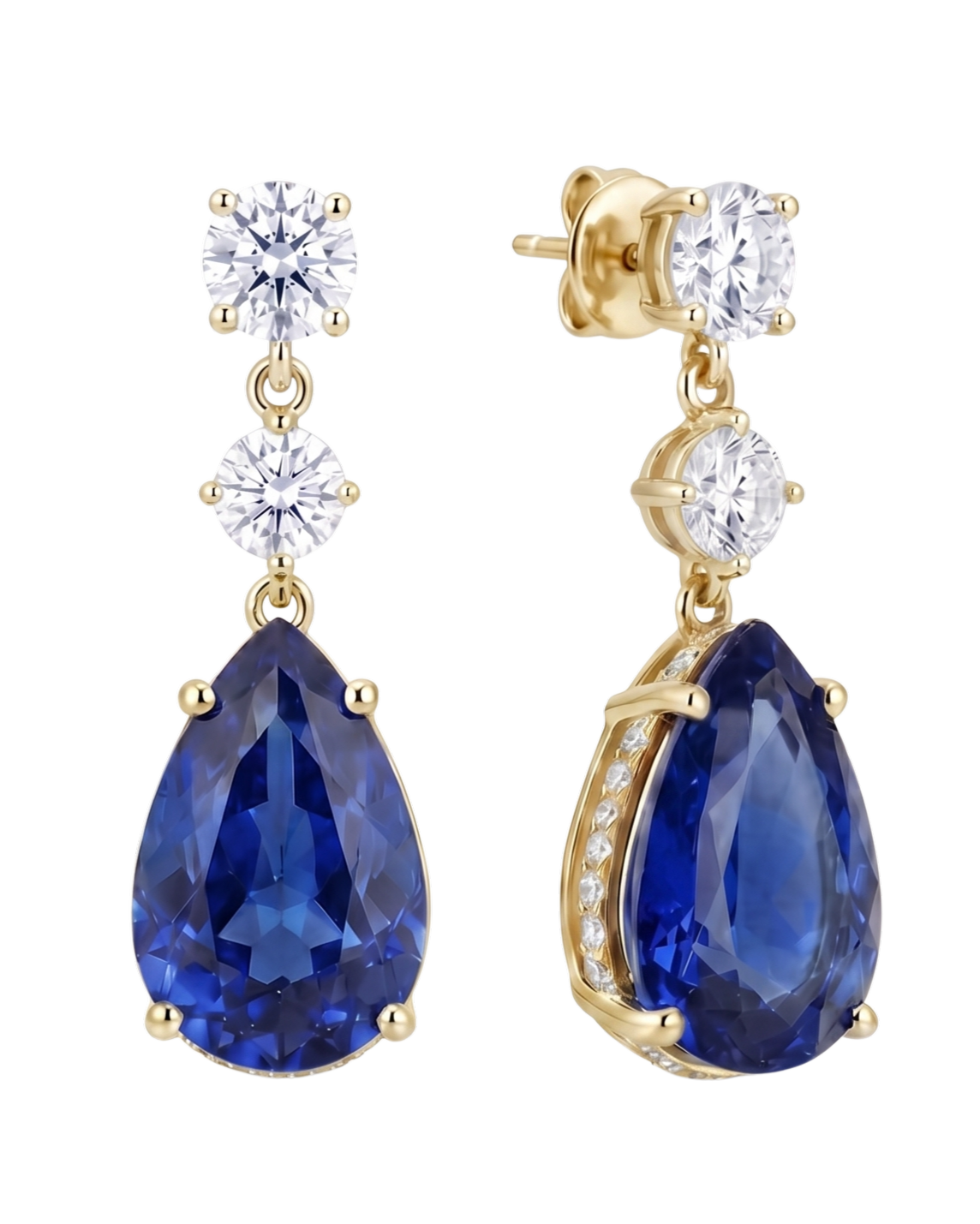 The Vela Earrings | Yellow Sapphire