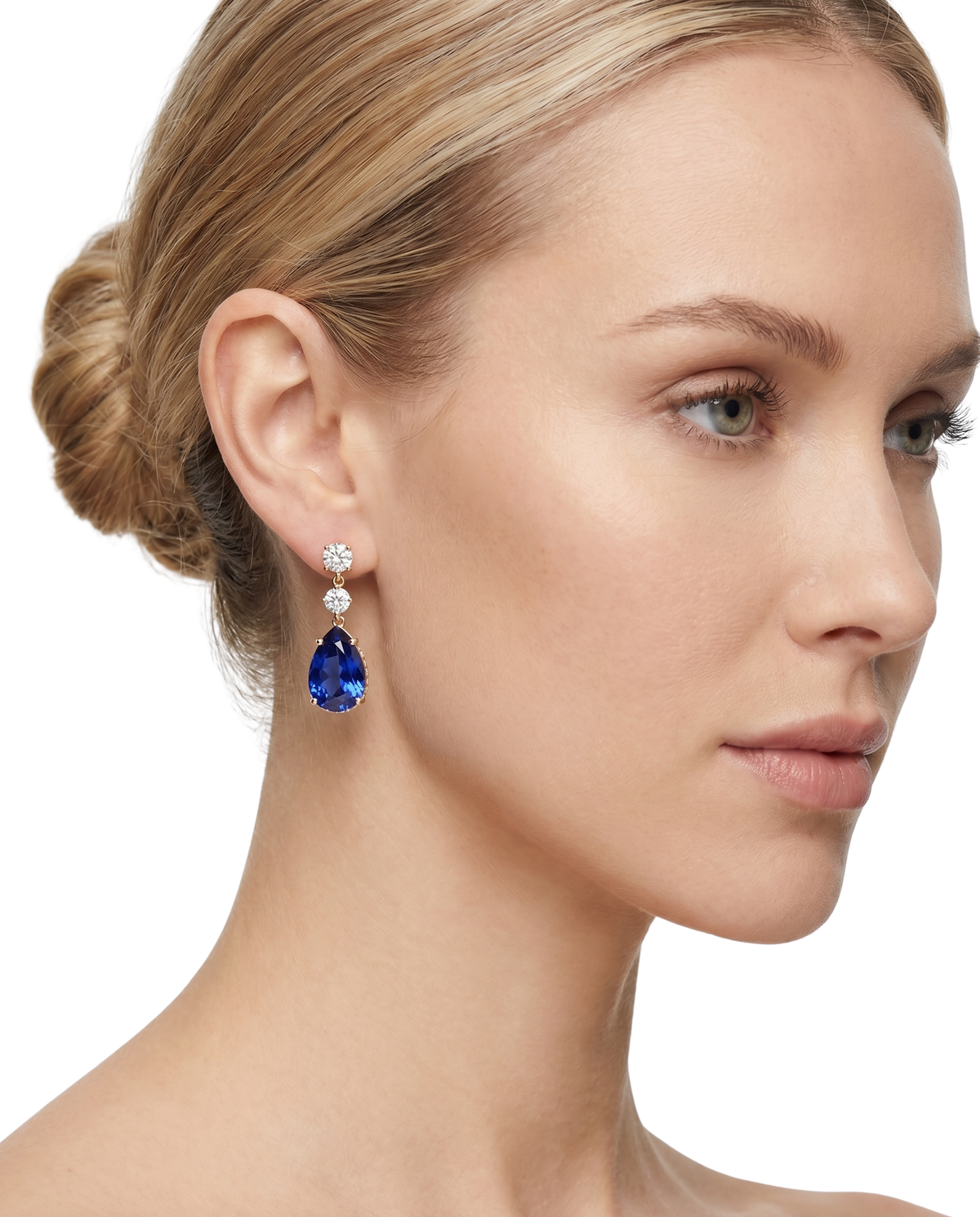 The Vela Earrings | Blue Sapphire