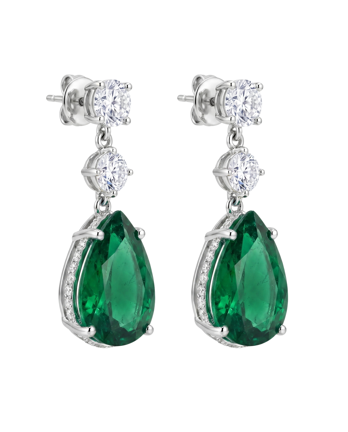 The Vela Earrings | Emerald