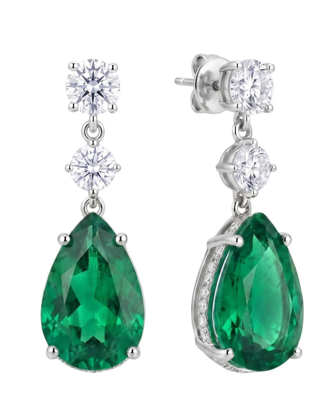 The Vela Earrings | Emerald