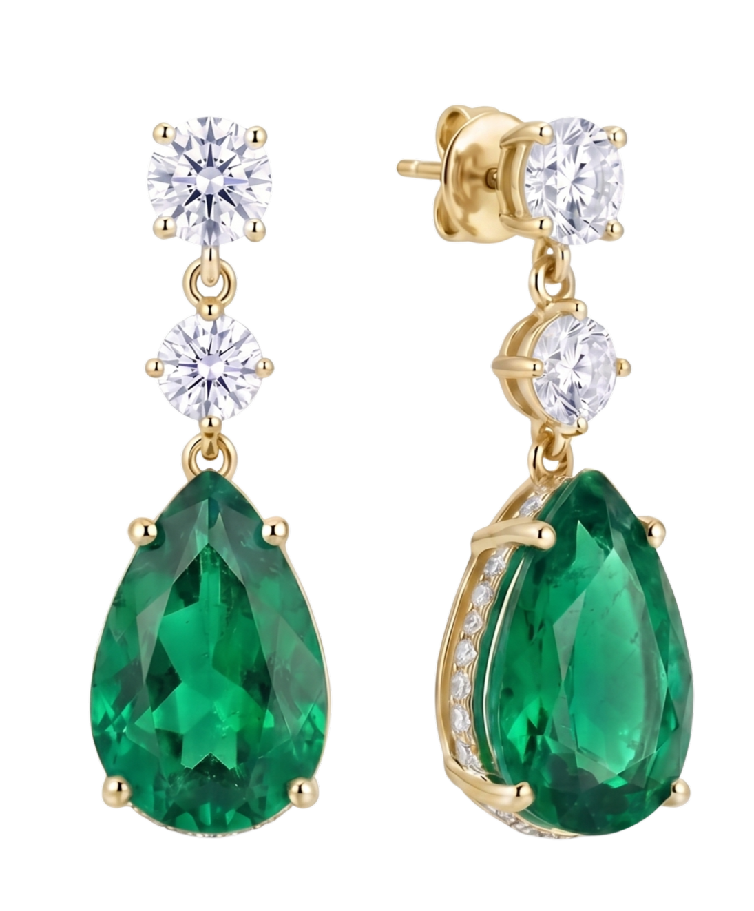The Vela Earrings | Yellow Sapphire