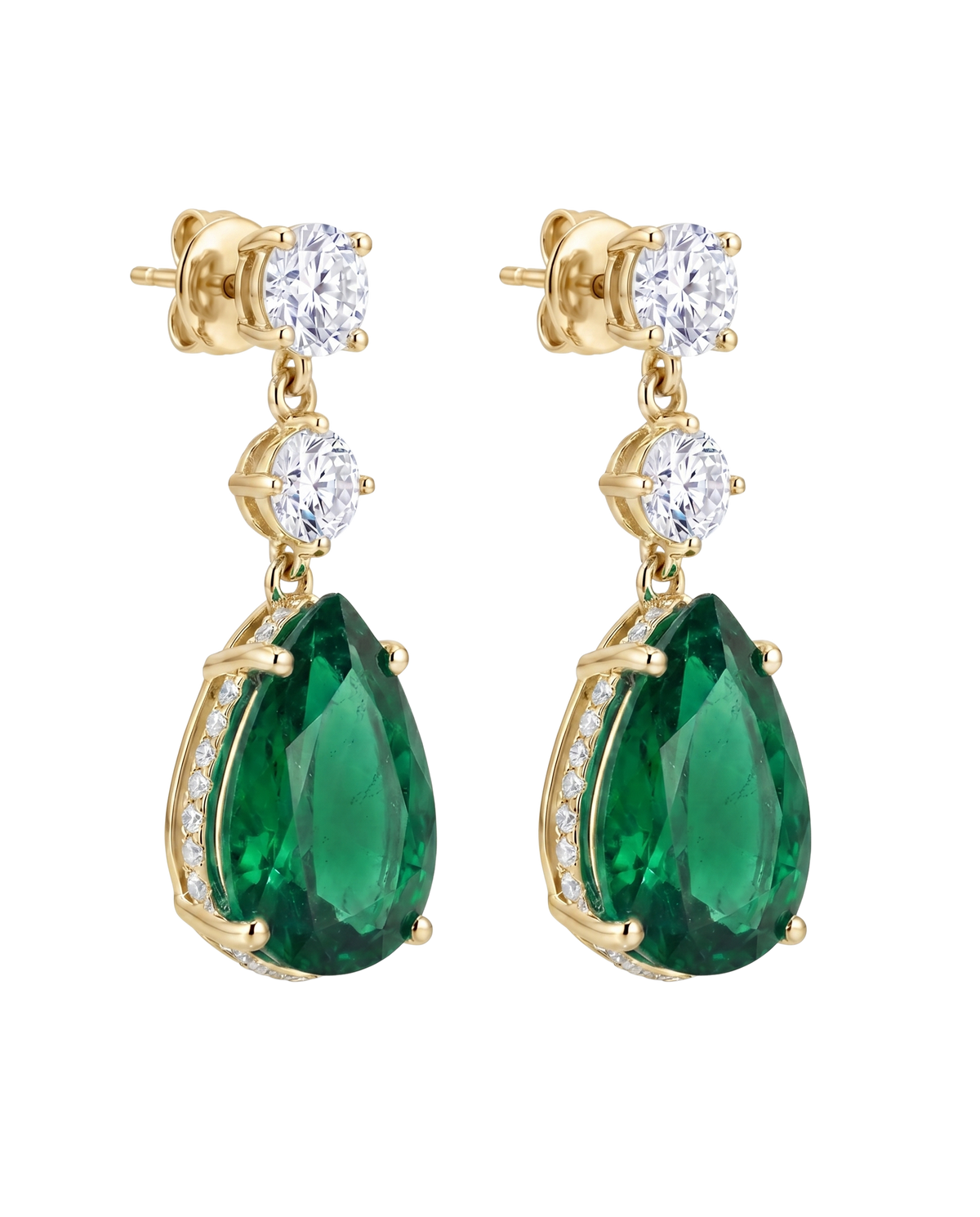 The Vela Earrings | Emerald