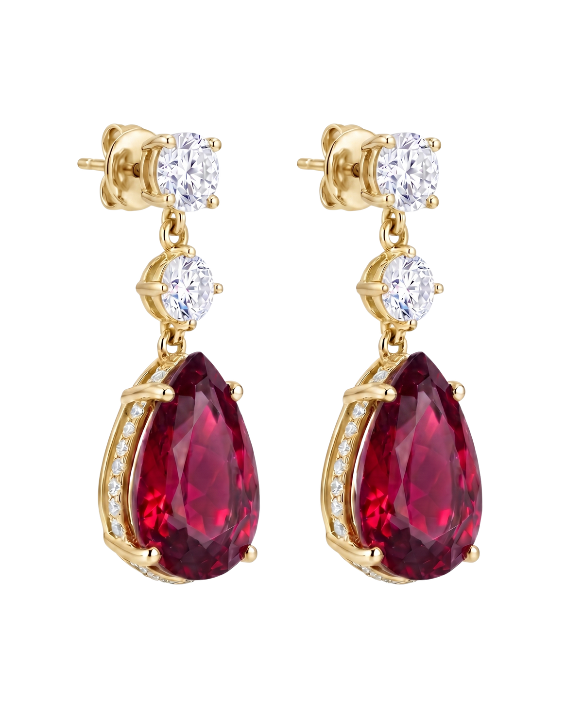 The Vela Earrings | Yellow Sapphire