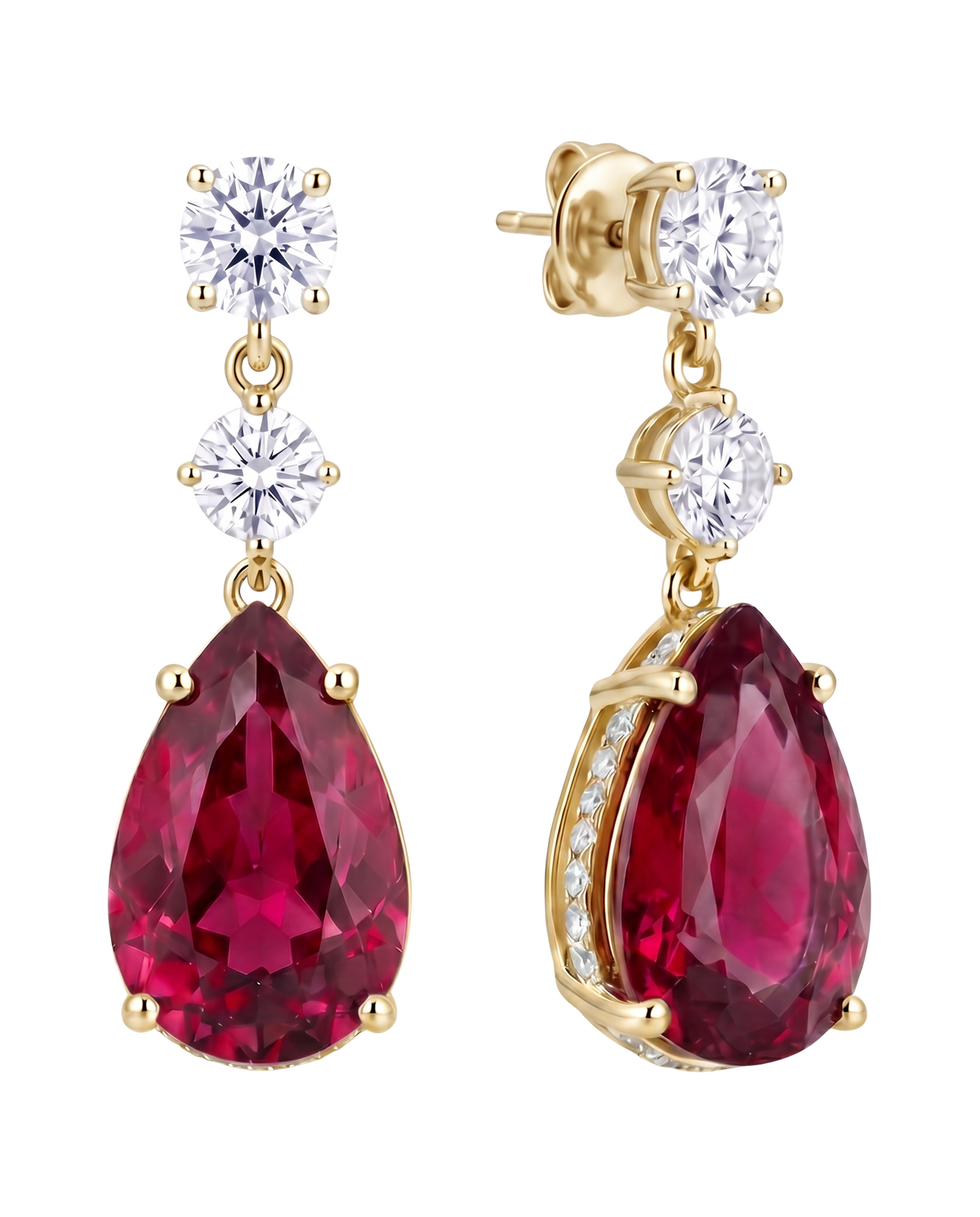 The Vela Earrings | Yellow Sapphire