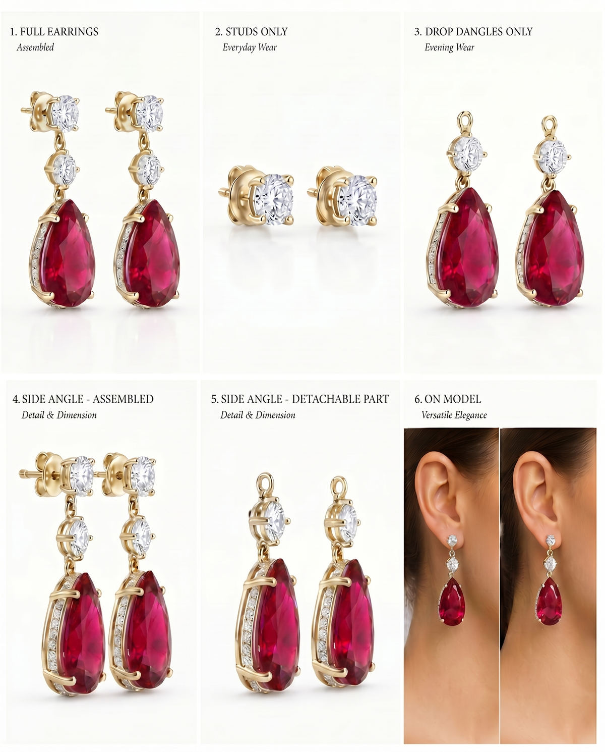 The Vela Earrings | Yellow Sapphire