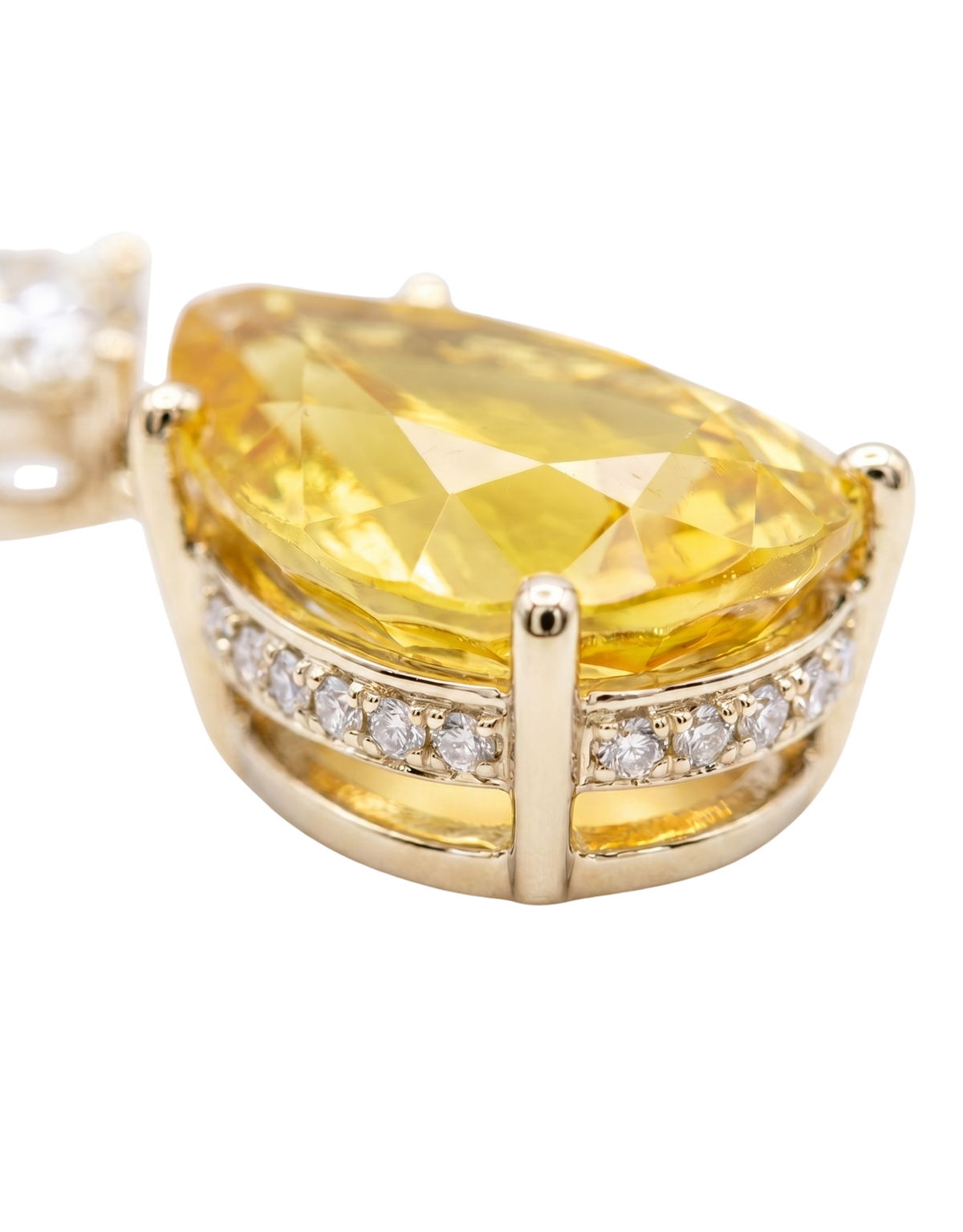 The Vela Earrings | Yellow Sapphire