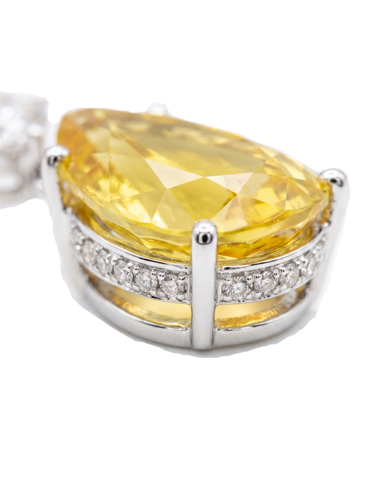 The Vela Earrings | Yellow Sapphire