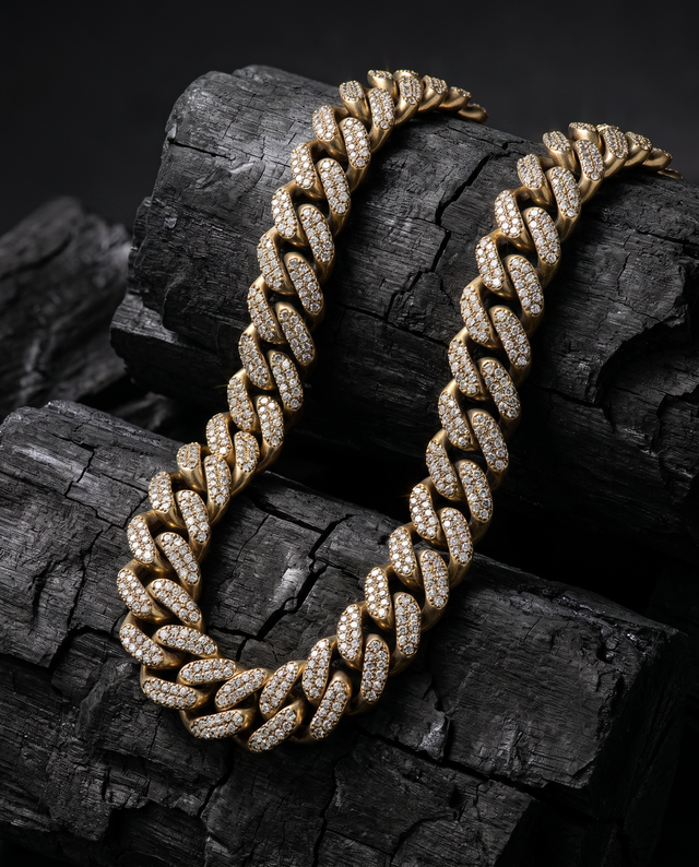 Diamond Pavé Cuban Chain | 12mm