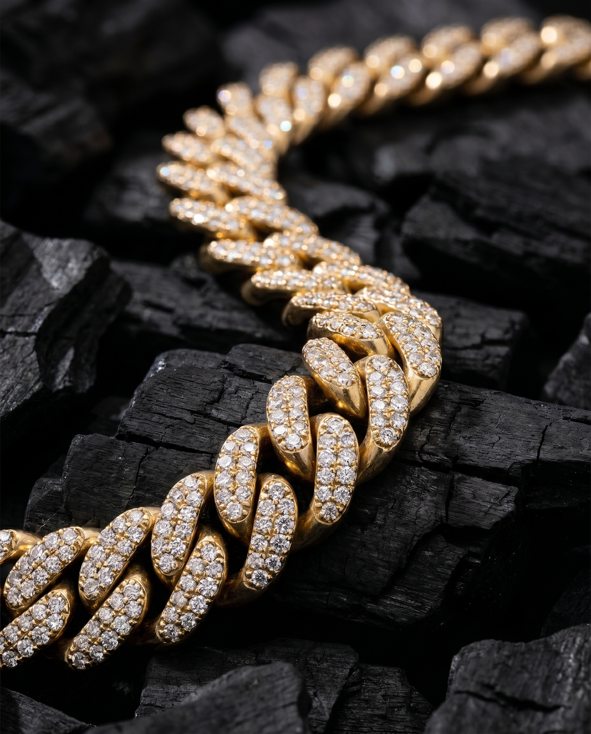 Diamond Pavé Cuban Chain | 12mm