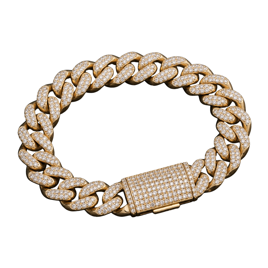 Diamond Pavé Cuban Bracelet | 12mm
