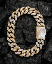 Diamond Pavé Cuban Bracelet | 12mm