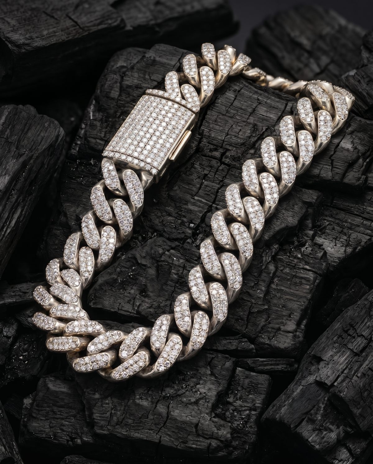 Diamond Pavé Cuban Bracelet | 12mm