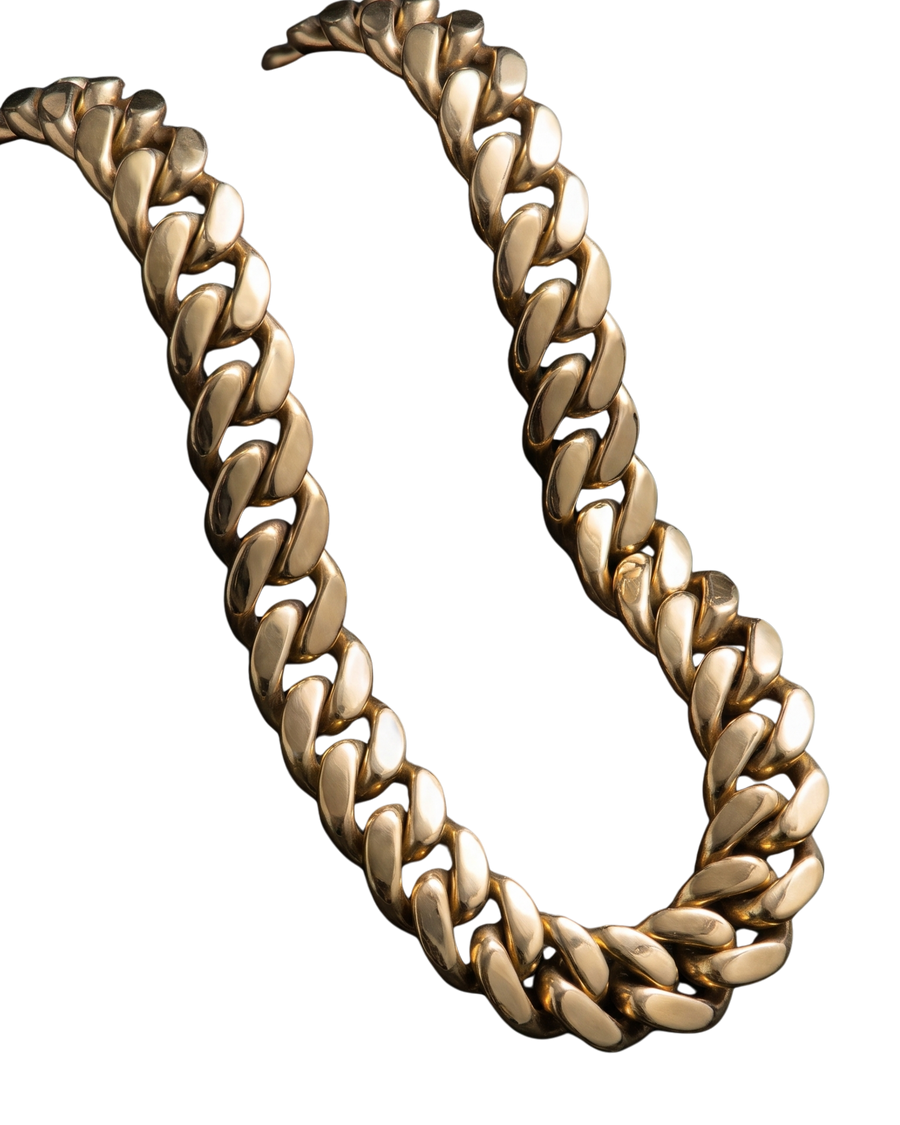 Solid Gold Cuban Chain | 12mm