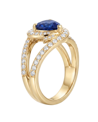 Heart Sapphire Ring