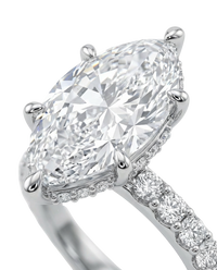 The Lina Signature | Marquise Cut | 14K White Gold