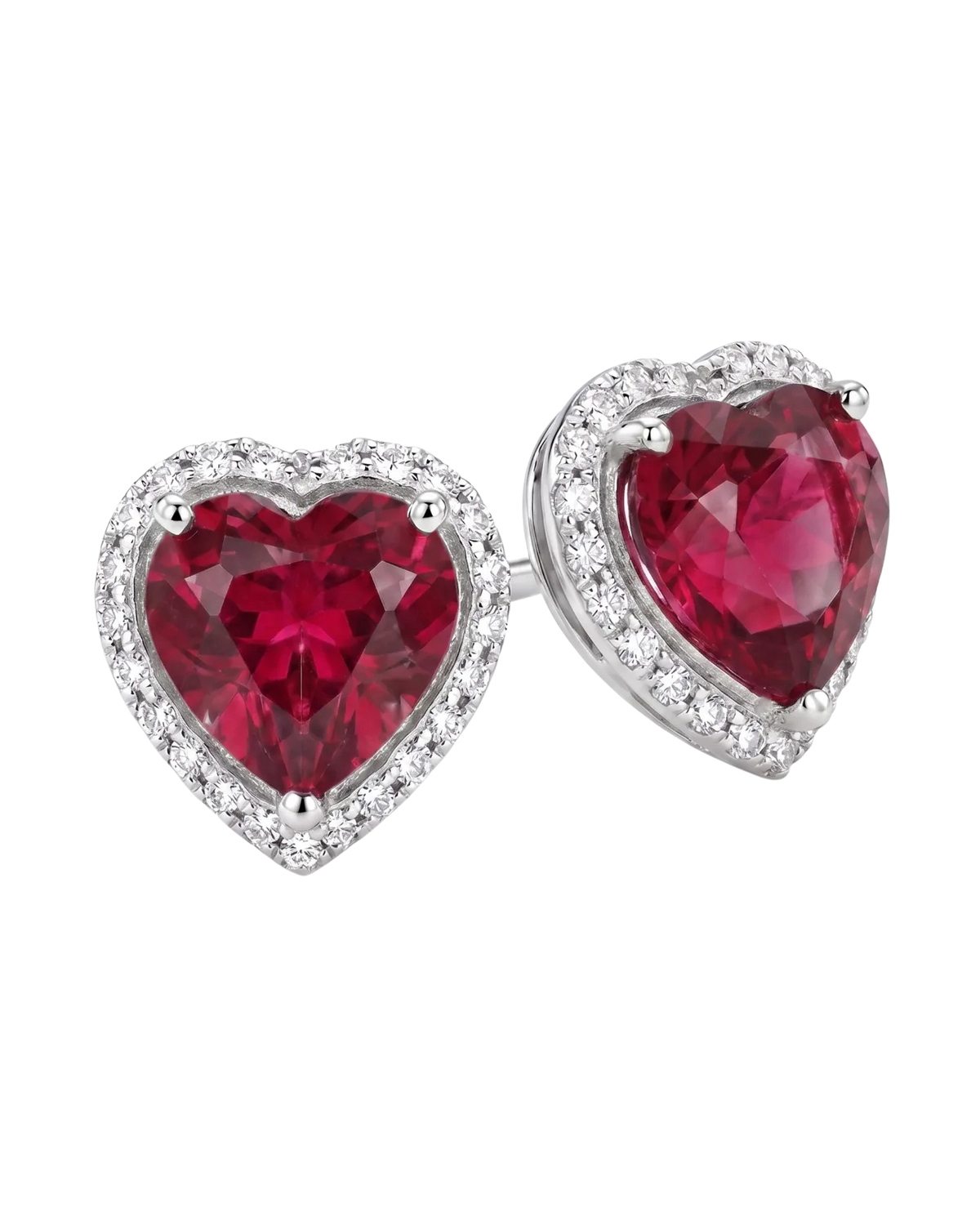 Heart Halo Studs