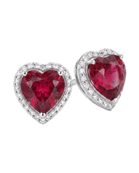 Heart Halo Studs