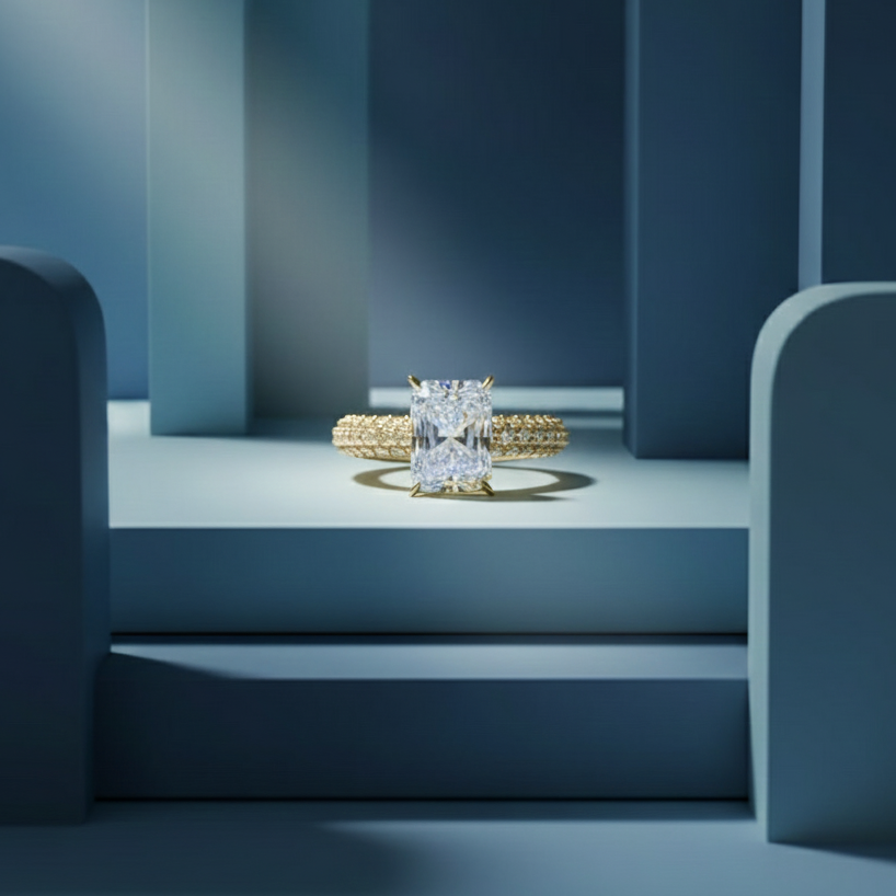 Radiant Pavé Ring