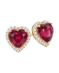 Heart Halo Studs