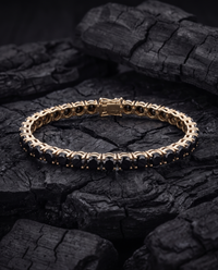 Black Diamond Tennis Bracelet