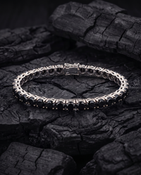 Black Diamond Tennis Bracelet