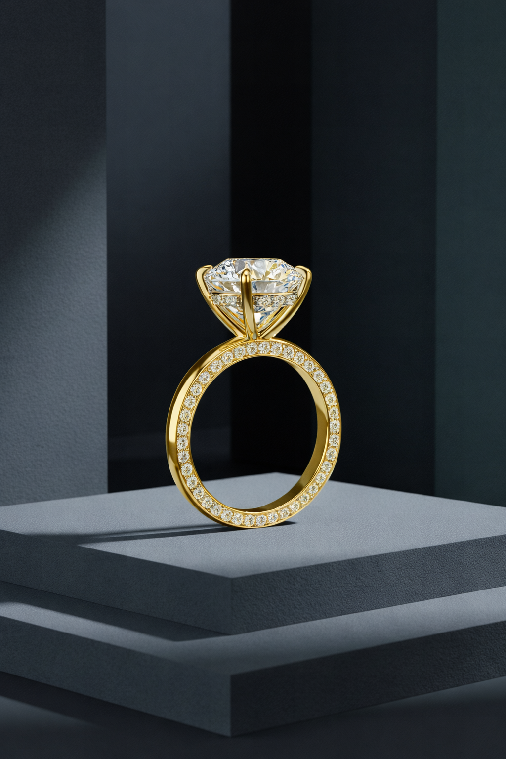 The Célia Pavé | Round Cut
