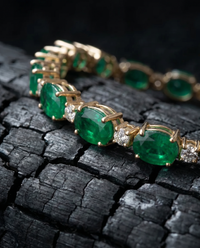 Gemstone Diamond Bracelet| 5mm | Oval