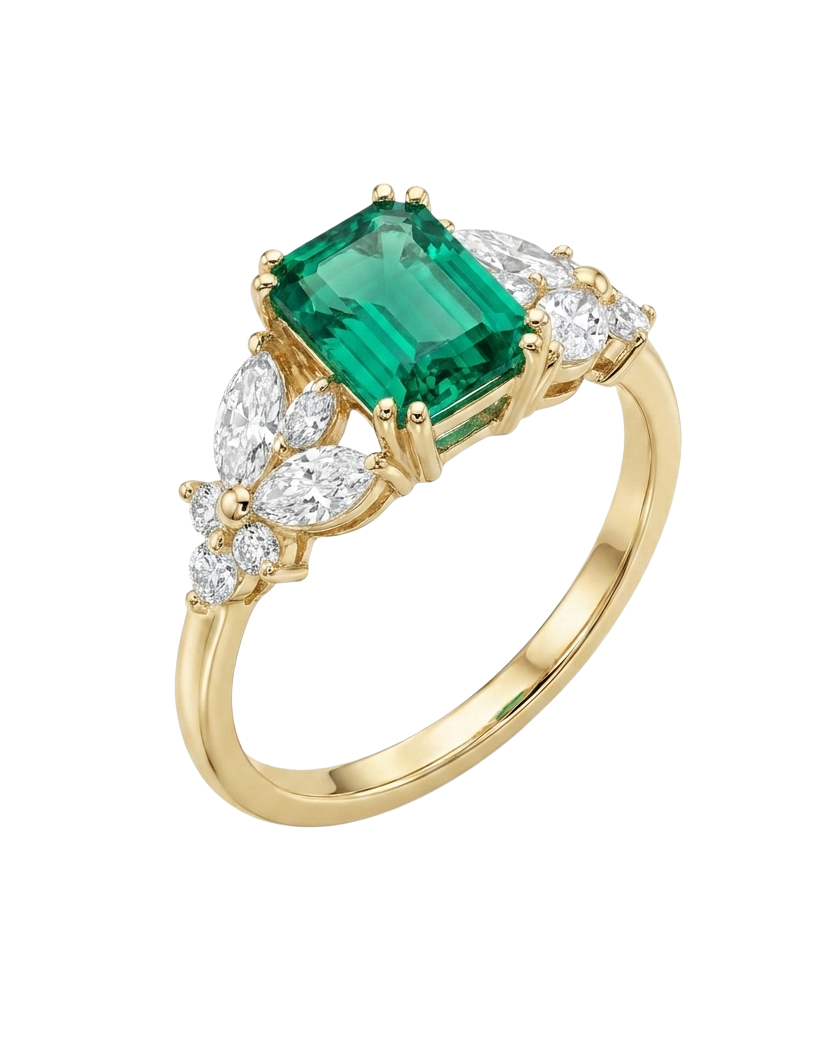 Twilight Ring | Emerald Cut