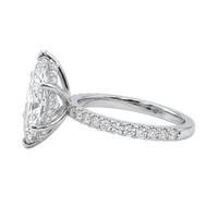 The Lina Signature | Marquise Cut | 14K White Gold