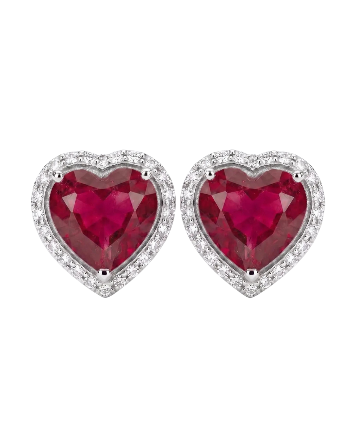Heart Halo Studs
