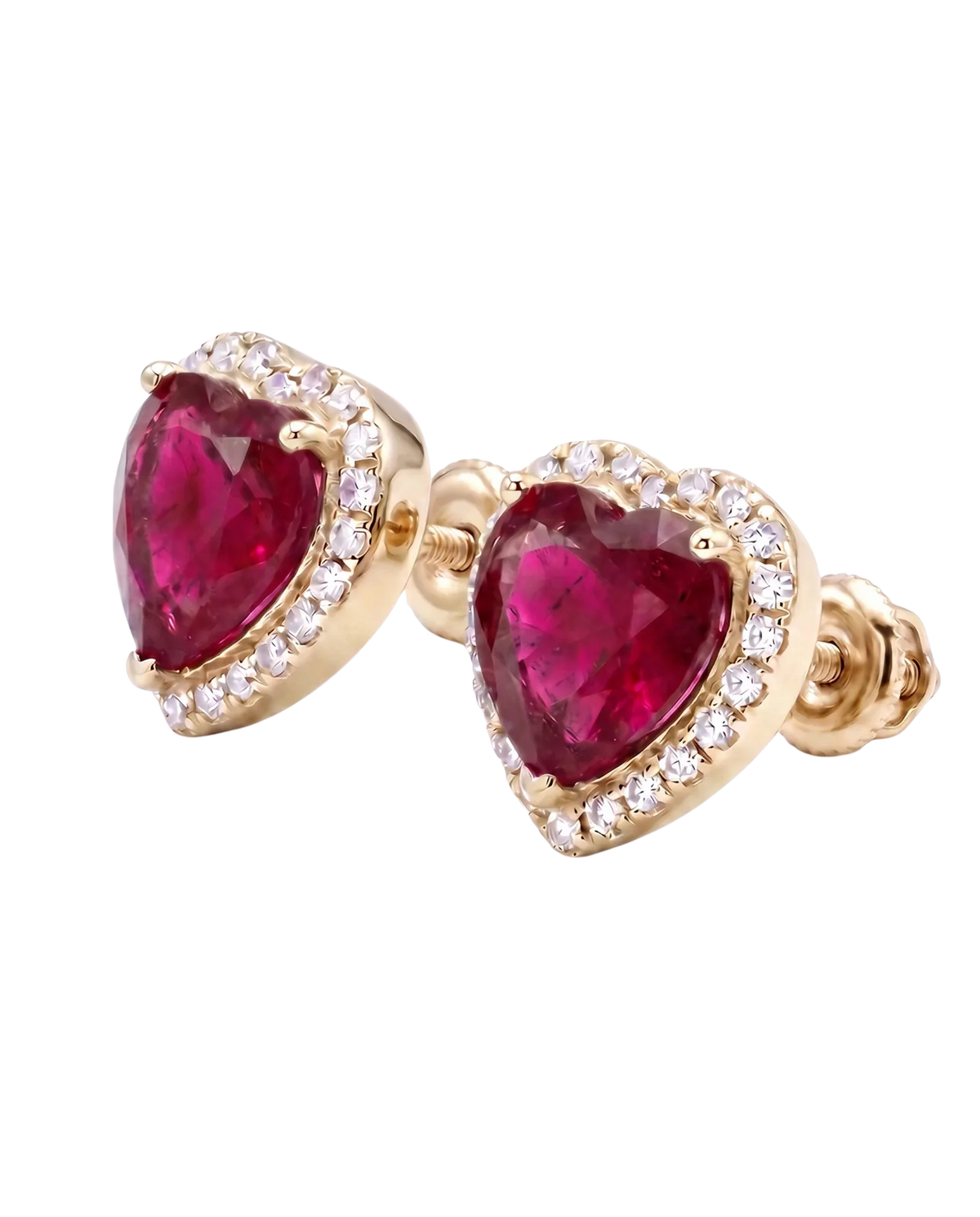 Heart Halo Studs