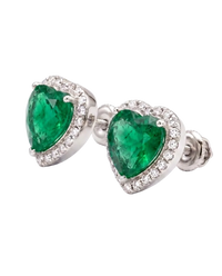 Heart Halo Studs