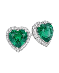 Heart Halo Studs