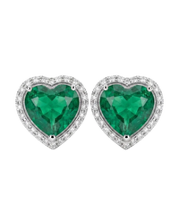 Heart Halo Studs