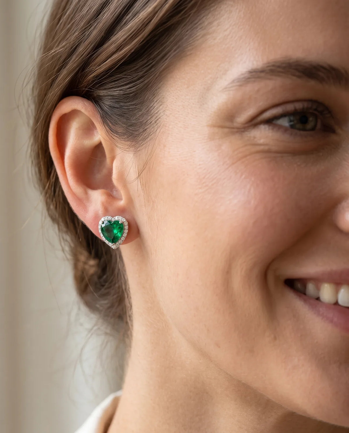 Heart Halo Studs