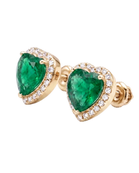 Heart Halo Studs