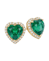 Heart Halo Studs